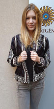 Load image into Gallery viewer, Aditi Velvet Embroidered Jacket
