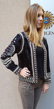 Load image into Gallery viewer, Aditi Velvet Embroidered Jacket
