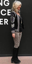 Load image into Gallery viewer, Aditi Velvet Embroidered Jacket
